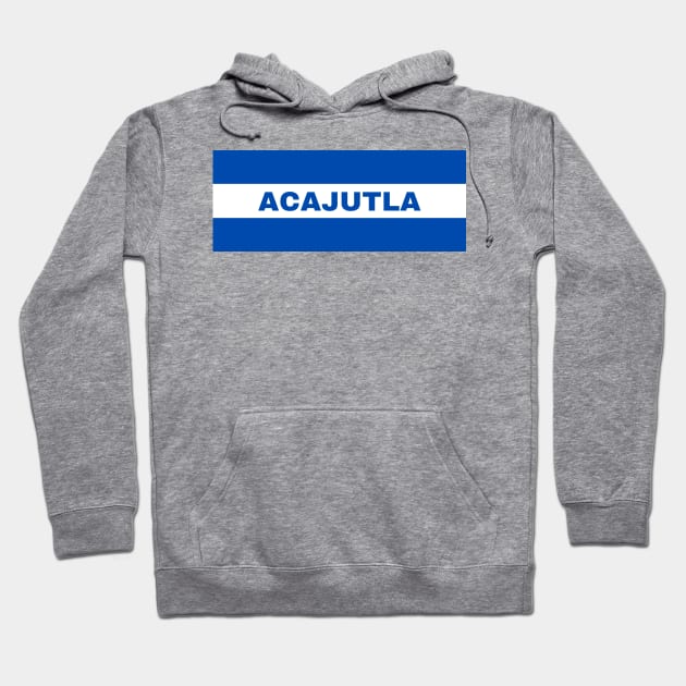 Acajutla City in El Salvador Flag Colors Hoodie by aybe7elf